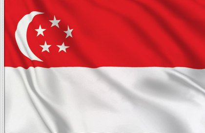 bendera singapura
